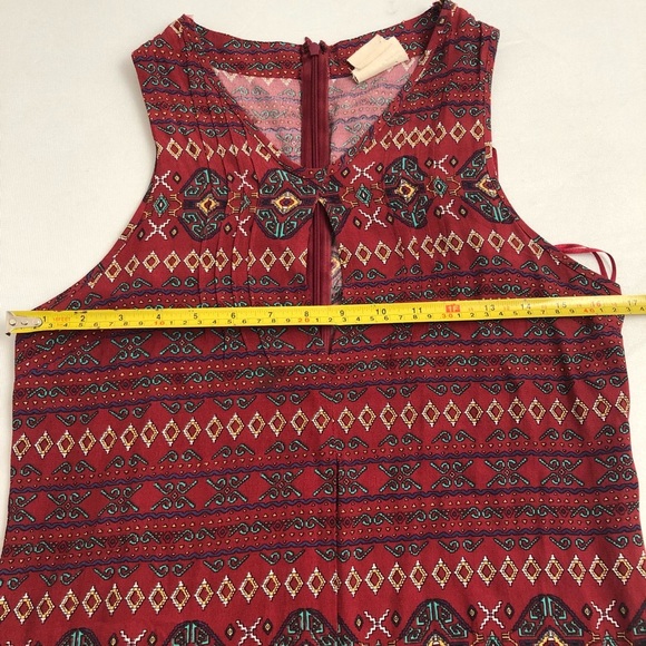 Coincidence and Chance rust multicolor short romper - Picture 4 of 8